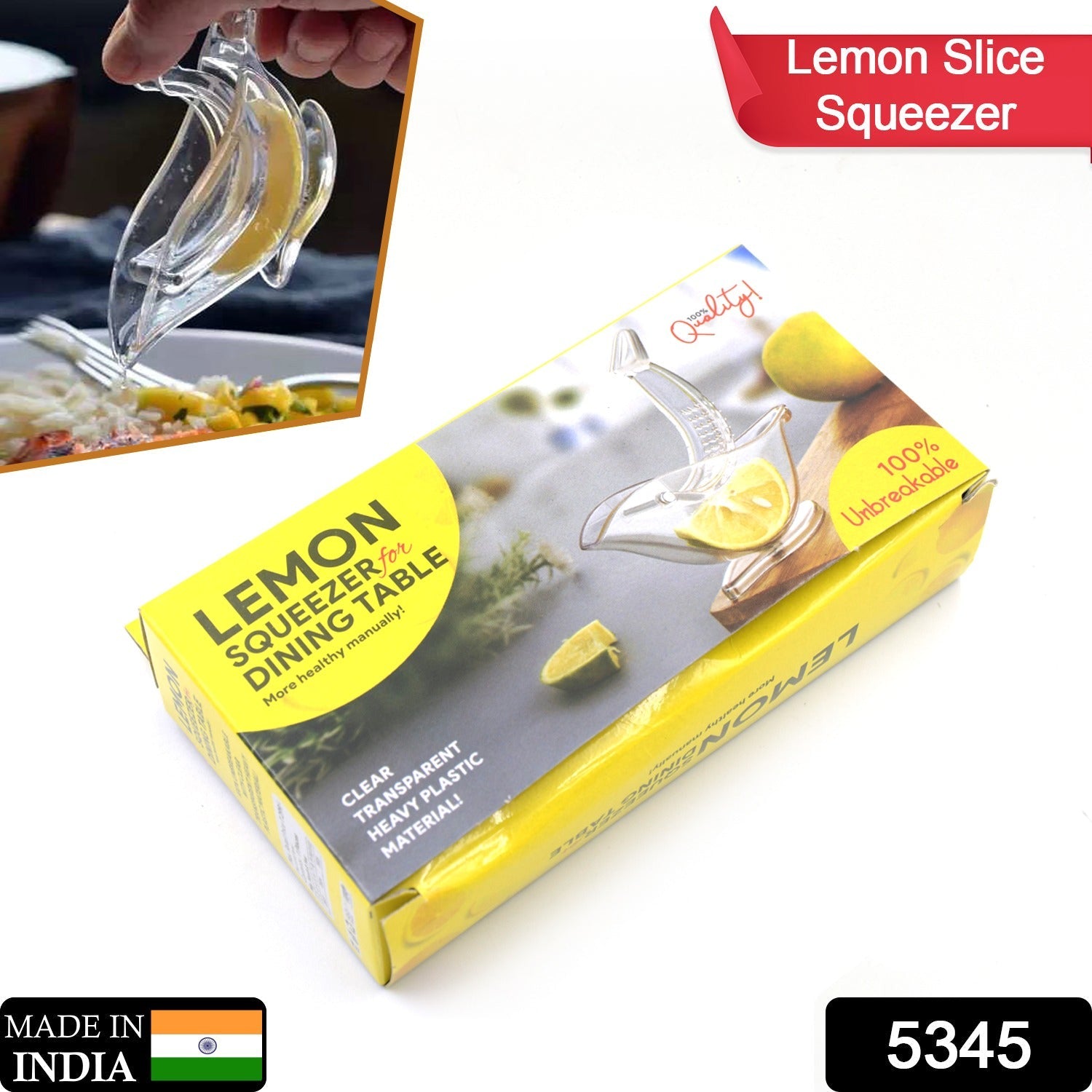 Transparent fruit juicer for lemon and lime Transparent fruit juicer for lemon and lime